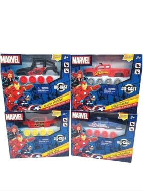 Marvel 4x4 Rebels Model Kits Lot of 4 Die Cast Vehicles Superheroes 2017 Age 8+